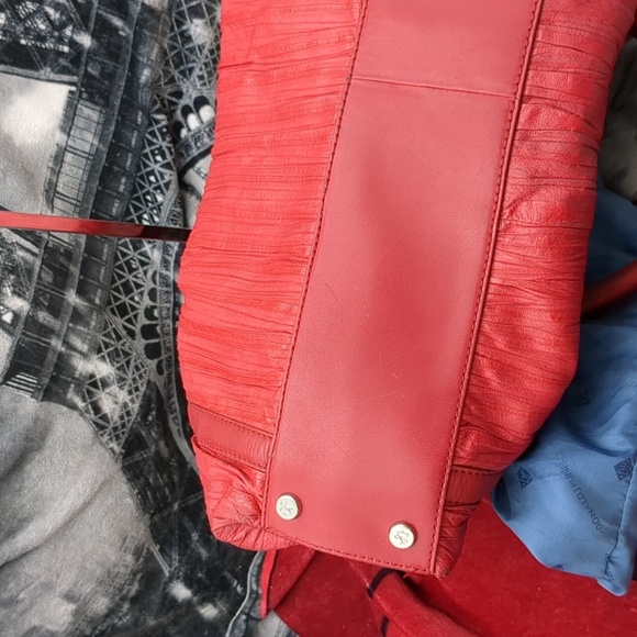 Donald j. Pliner red pleated bag - Picture 13 of 16